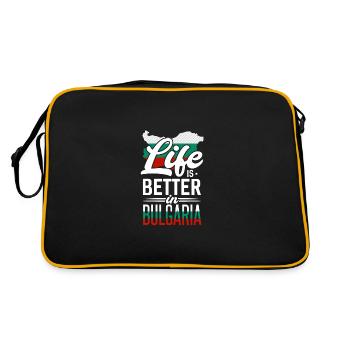 Bulgaria - Retro Bag - black/gold - Back