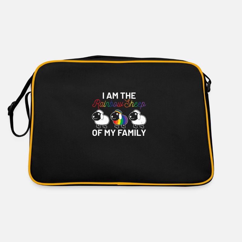 lgbt - Retro Tasche - Schwarz/Gold