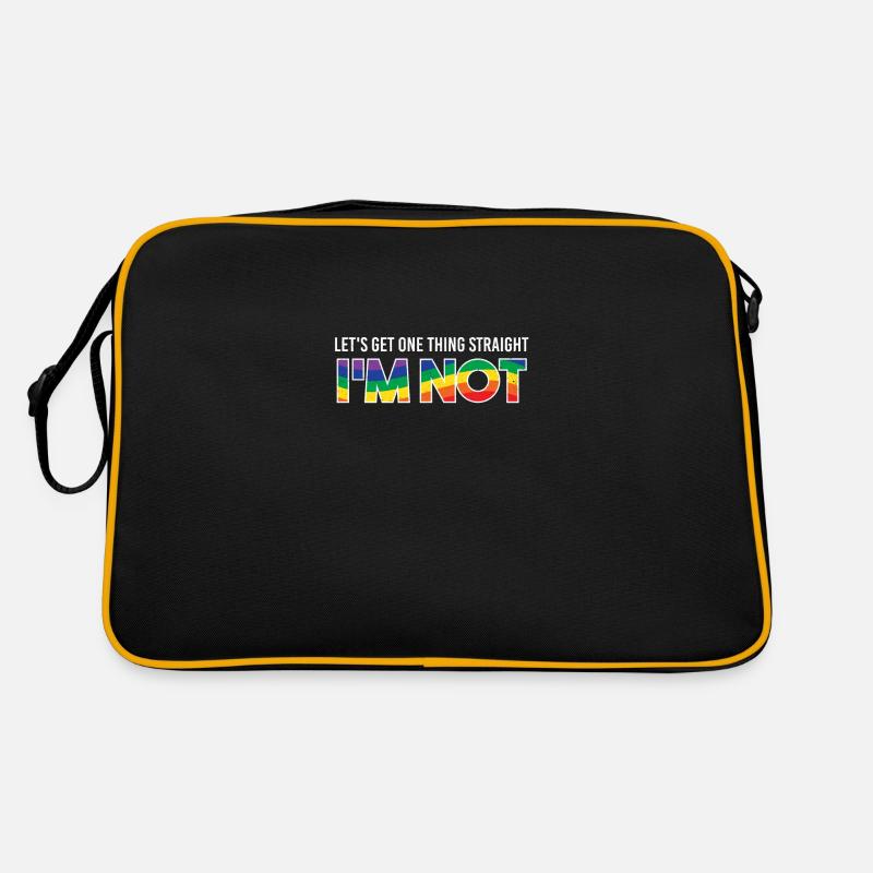 lgbt - Retro Tasche - Schwarz/Gold