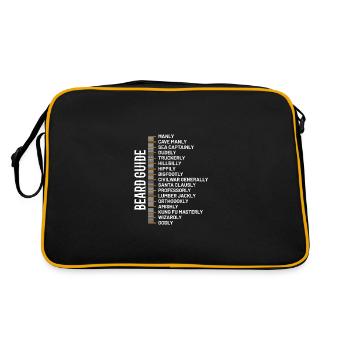 bart - Retro Tasche - Schwarz/Gold - Hinten