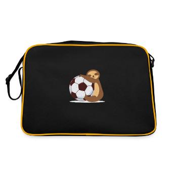 football paresseux - Sac Retro - noir/or - Dos