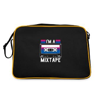 LGBTQ Rainbow Love Merchandise - Retro Bag - black/gold - Back