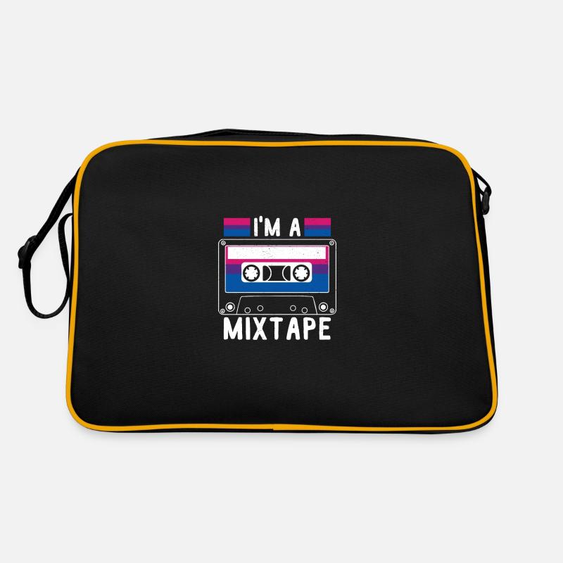 LGBTQ Rainbow Love Merchandise - Retro Tasche - Schwarz/Gold