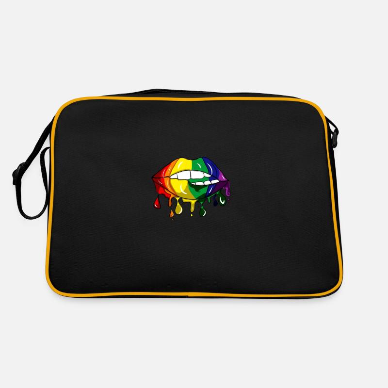 LGBT Lips Merch Retro Tasche