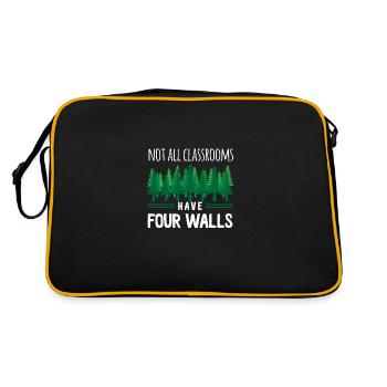 Not All Classrooms Have Four Walls Classroom - Retro Bag - black/gold - Back