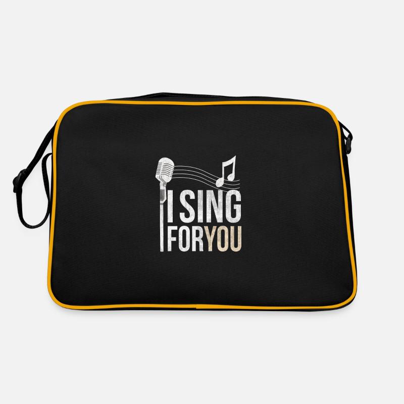 Singer - Retro Bag - black/gold