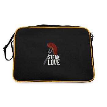 viande - Sac Retro - noir/or - Dos