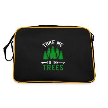 natur - Retro Tasche - Schwarz/Gold - Hinten