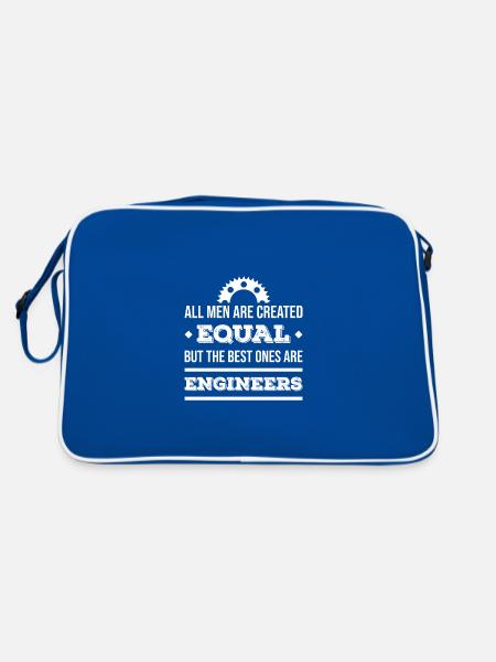 engineer - Retro Bag - blue/white - Back