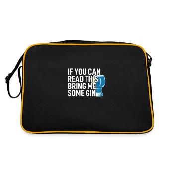 Drinking alcohol - Retro Bag - black/gold - Back