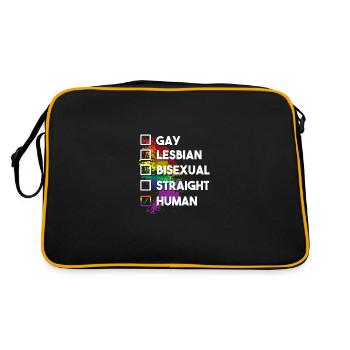 Equality - Retro Bag - black/gold - Back