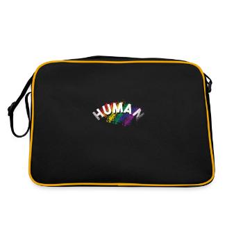 Queer - Retro Tasche - Schwarz/Gold - Hinten
