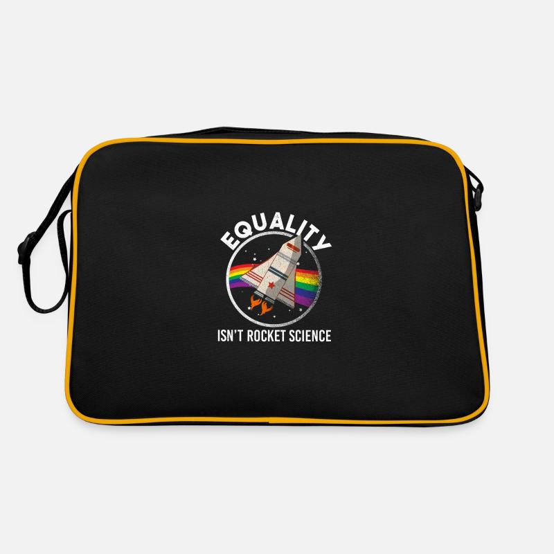 Rainbow Lesbian Pride LGBT Flag CSD Homosexual Retro Bag