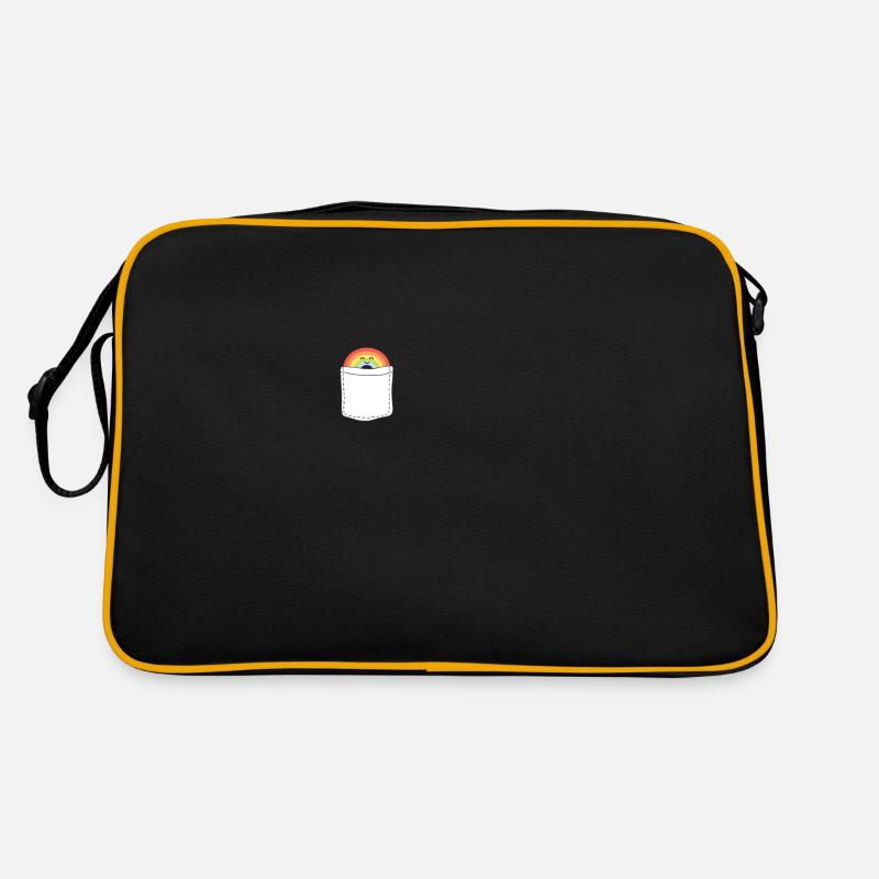 Lesbian Pride - Retro Tasche - Schwarz/Gold