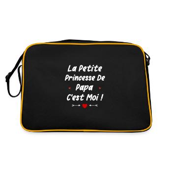 Petite princesse de papa - Sac Retro - noir/or - Dos