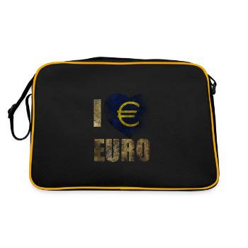 EURO J’aime l’euro - Sac Retro - noir/or - Dos