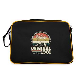 Original 1981 41st Birthday Gift Hommes - Sac Retro - noir/or - Dos