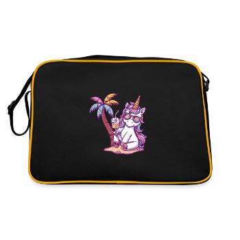 Vacances d’été de la licorne - Sac Retro - noir/or - Dos