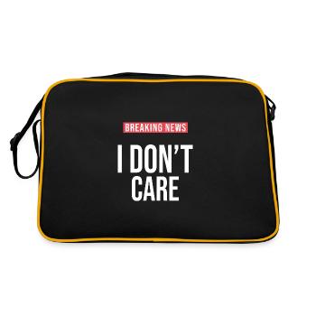 Je m en fous Sarcastique Drôle Humour - Sac Retro - noir/or - Dos