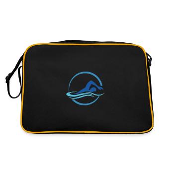 Swimming summer sun beach gift - Retro Bag - black/gold - Back