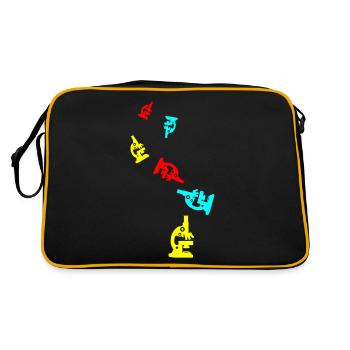 Microscope Icon Icon - Retro Bag - black/gold - Back