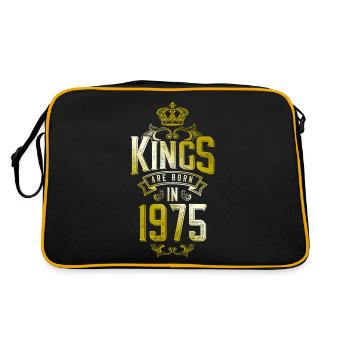 kings are born 1975 - Retro Bag - black/gold - Back