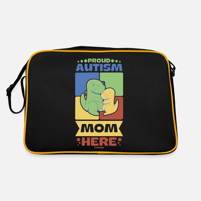 stolze Mutter eines Autisten Retro Tasche