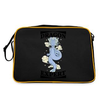 Dragon Expert - Retro Tasche - Schwarz/Gold - Hinten