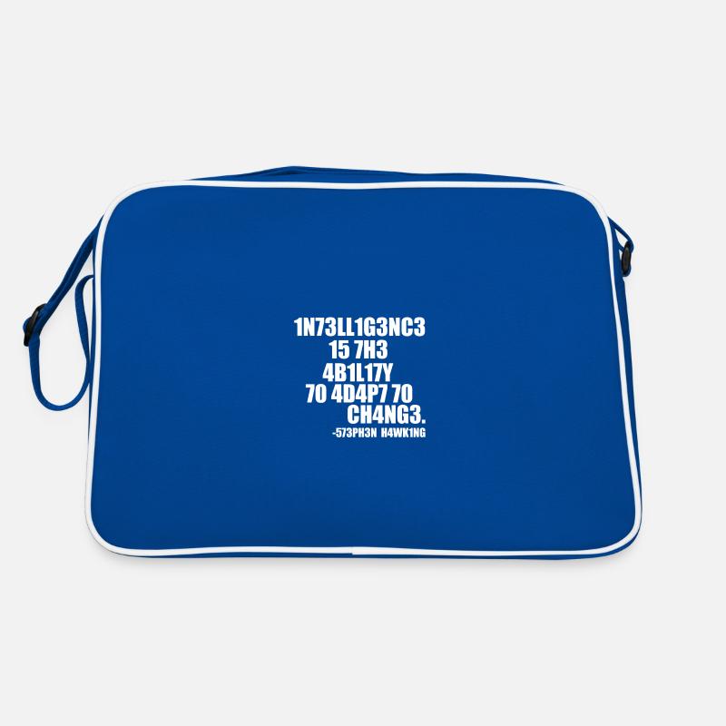 INTELLIGENT STEPHEN HAWKING SPRUCH! GIFT IDEA Retro Bag