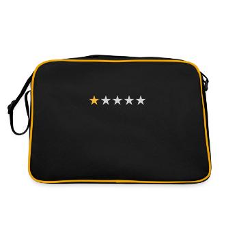 1 star review - 1 star review empty - Retro Bag - black/gold - Back