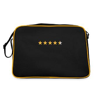 4.5 star review - 4.5 star rating - Retro Bag - black/gold - Back
