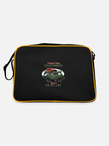 on my list - Retro Tasche - Schwarz/Gold - Hinten
