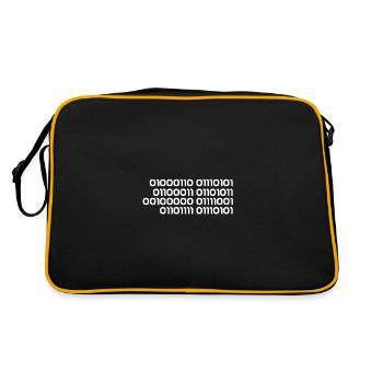 Binary fuck you - Retro Bag - black/gold - Back