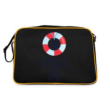 Hamburger Jung - Retro Tasche - Schwarz/Gold - Hinten