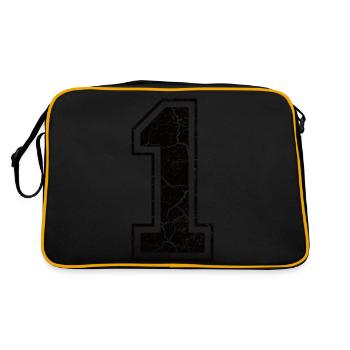 1 one eins black schwarz (fr) - Sac Retro - noir/or - Dos