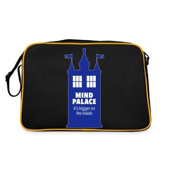 Mind Tardis - When Fandoms Collide - Retro Bag - black/gold - Back