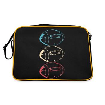 American Football American Vector Pride - Sac Retro - noir/or - Dos