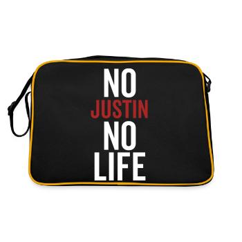 Pas de Justin Pas de vie - Sac Retro - noir/or - Dos