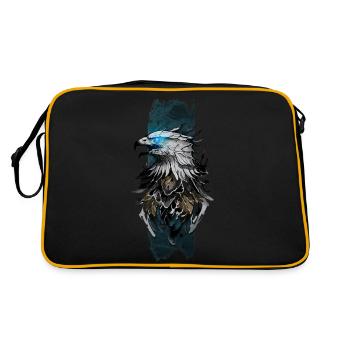 Majestic Eagle: Azure Gaze - Retro Bag - black/gold - Back