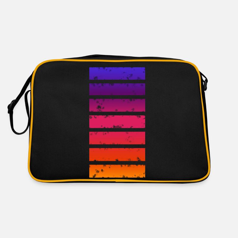 Multi-coloured bar Retro Bag