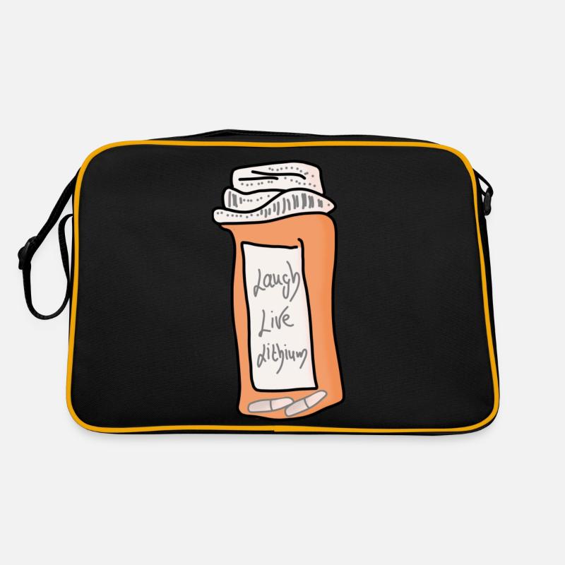 Lachen, Leben, Lithium Retro Tasche
