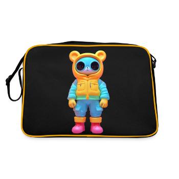 Mouse 3D - Retro Bag - black/gold - Back