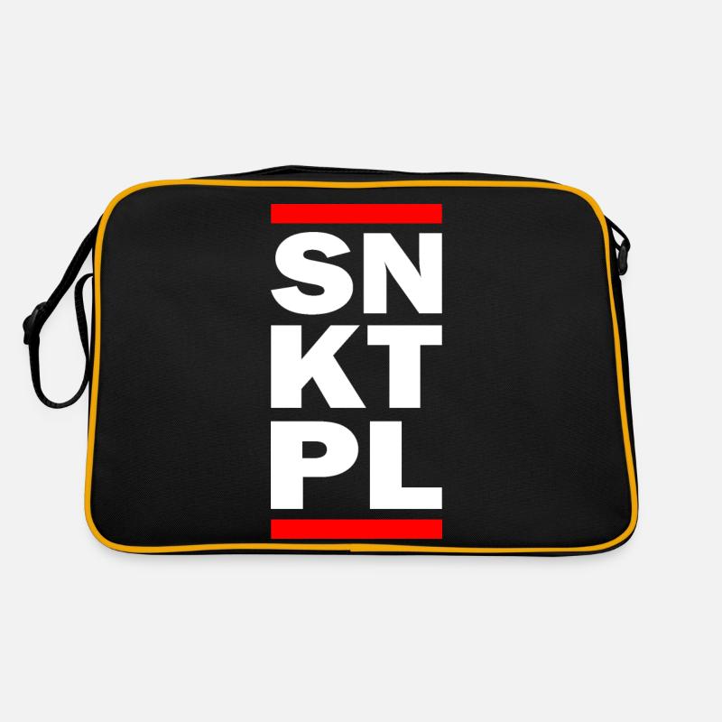 SNKTPL - Retro Tasche - Schwarz/Gold
