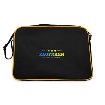 Kaufmann Beruf - Retro Tasche - Schwarz/Gold - Hinten