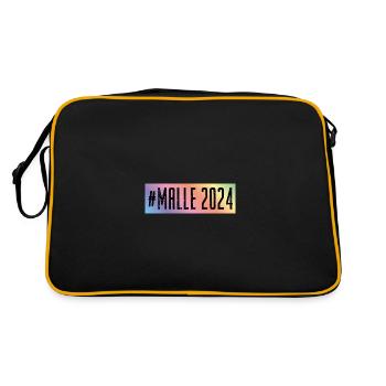 Malle 2024 Coloré - Sac Retro - noir/or - Dos