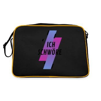 En disant, je le jure. Un langage cool pour les jeunes - Sac Retro - noir/or - Dos