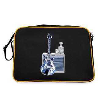 Guitar and Whisky | Amplifiers, Music, Festival - Retro Bag - black/gold - Back