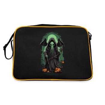 Grim Reaper Cthulhu Halloween Monster Design - Sac Retro - noir/or - Dos