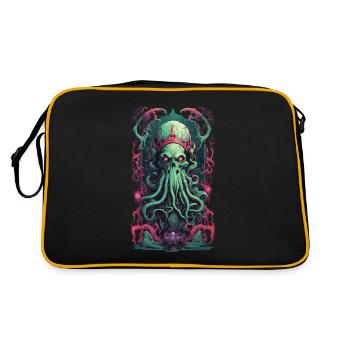 Demons King Underworld Gothic Occult Design - Retro Bag - black/gold - Back