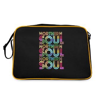 Northern Soul Rocksteady - Sac Retro - noir/or - Dos